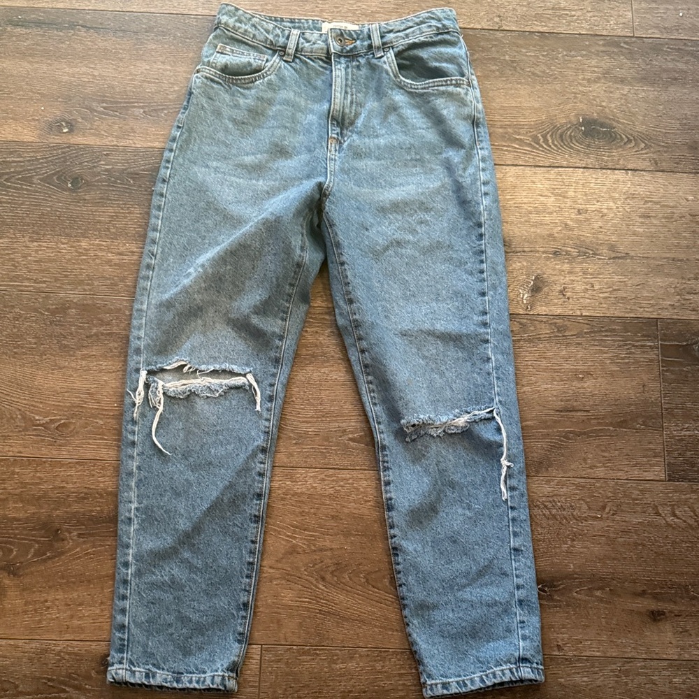 Cotton On Blue Distressed Women Jeans